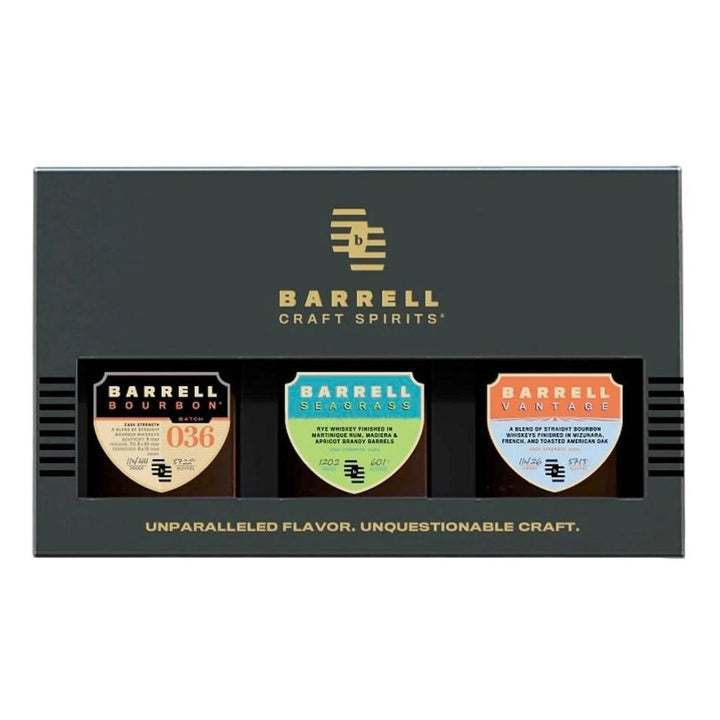 Barrell Craft Spirits - Sampler Gift Set (3x200ML), gourmet gift basket for birthdays, holidays and special occasions from Cedar & Spice Gifts