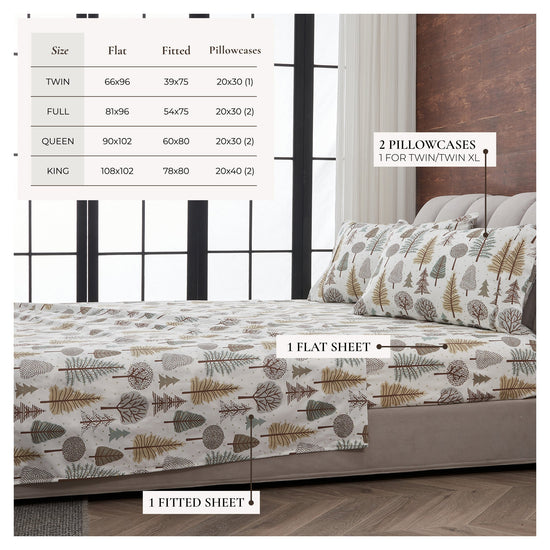 Lodge Printed Sheet Set - Mountain Ridge Collection