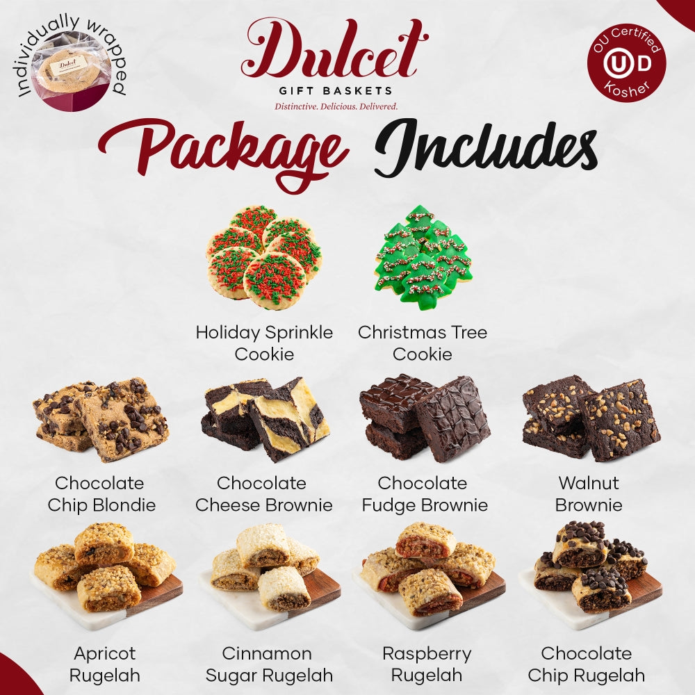 Classic Holiday Festive Kraft Box