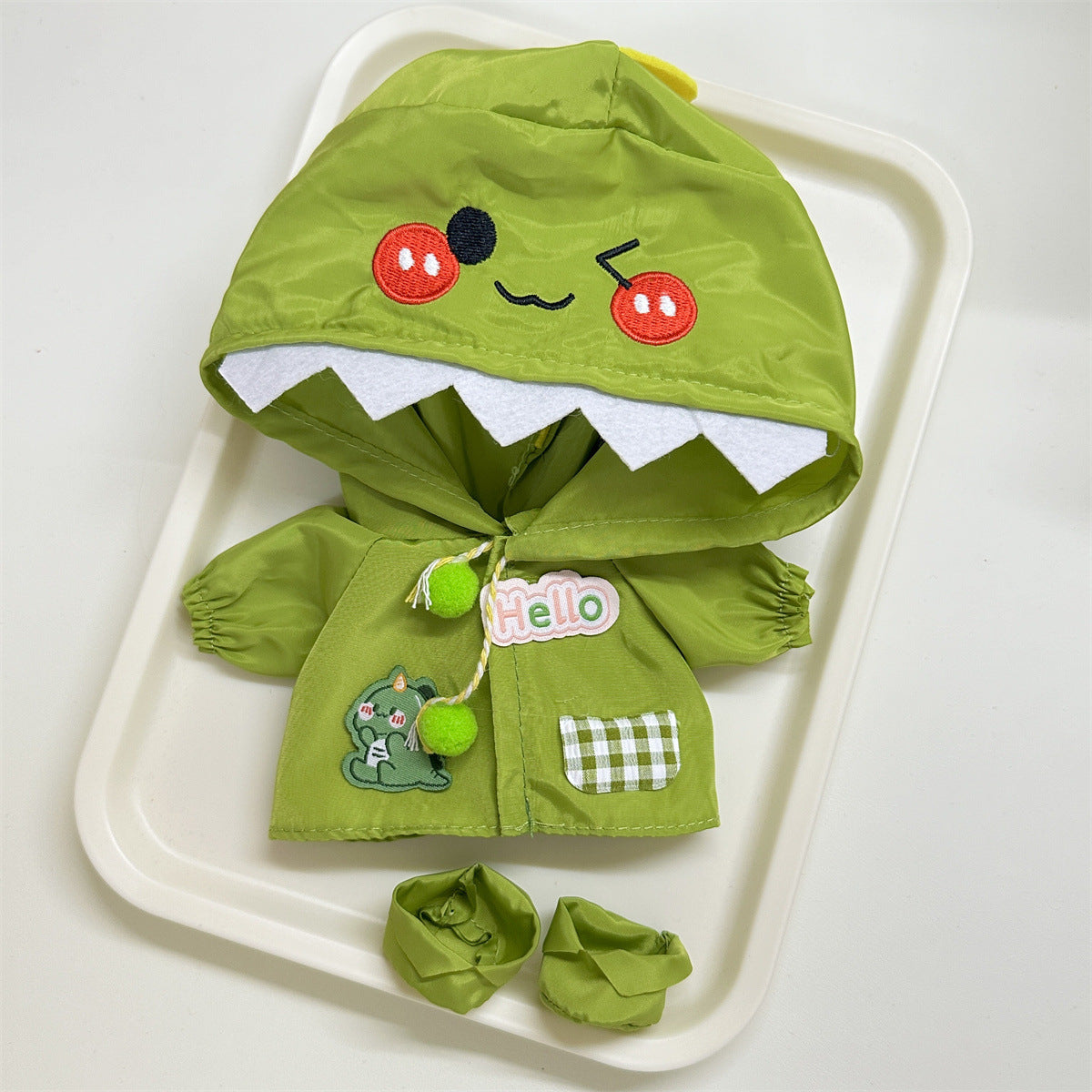 10cm20cm Cotton Doll Clothes Suit Cute Animal Outdoor Raincoat