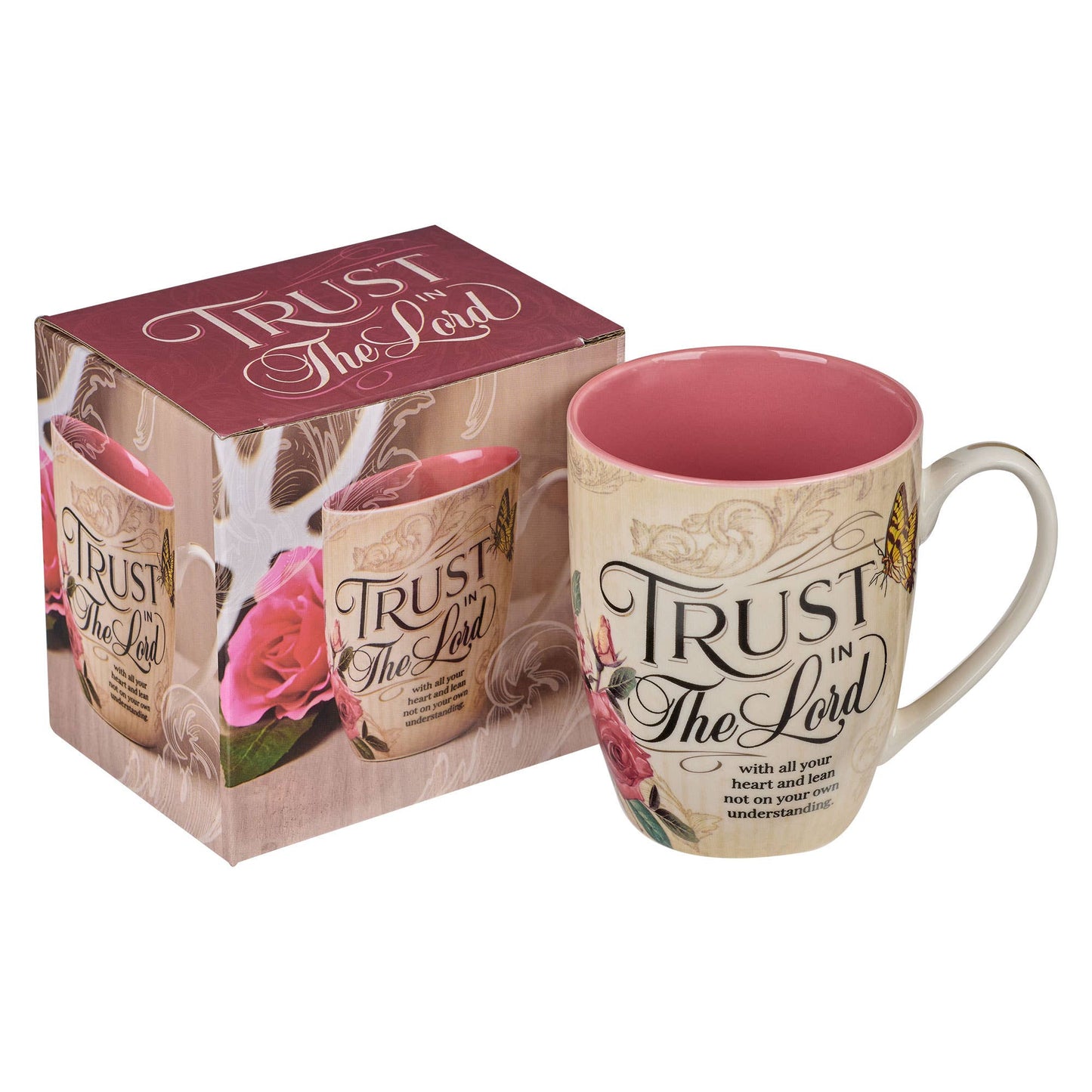 Mug Burgundy/Tan Vintage Trust in the Lord Prov. 3:5