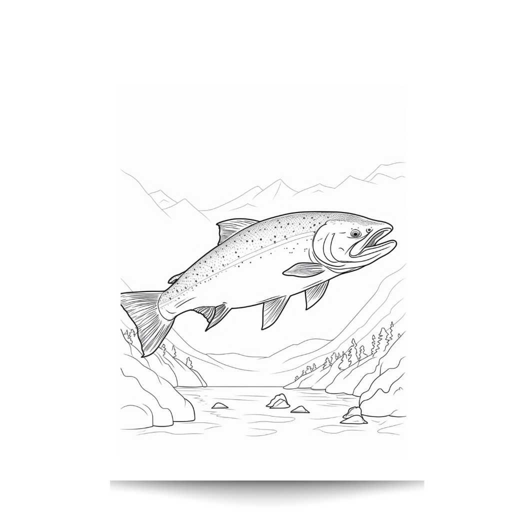 Alaskan Wildlife Adult Coloring Book