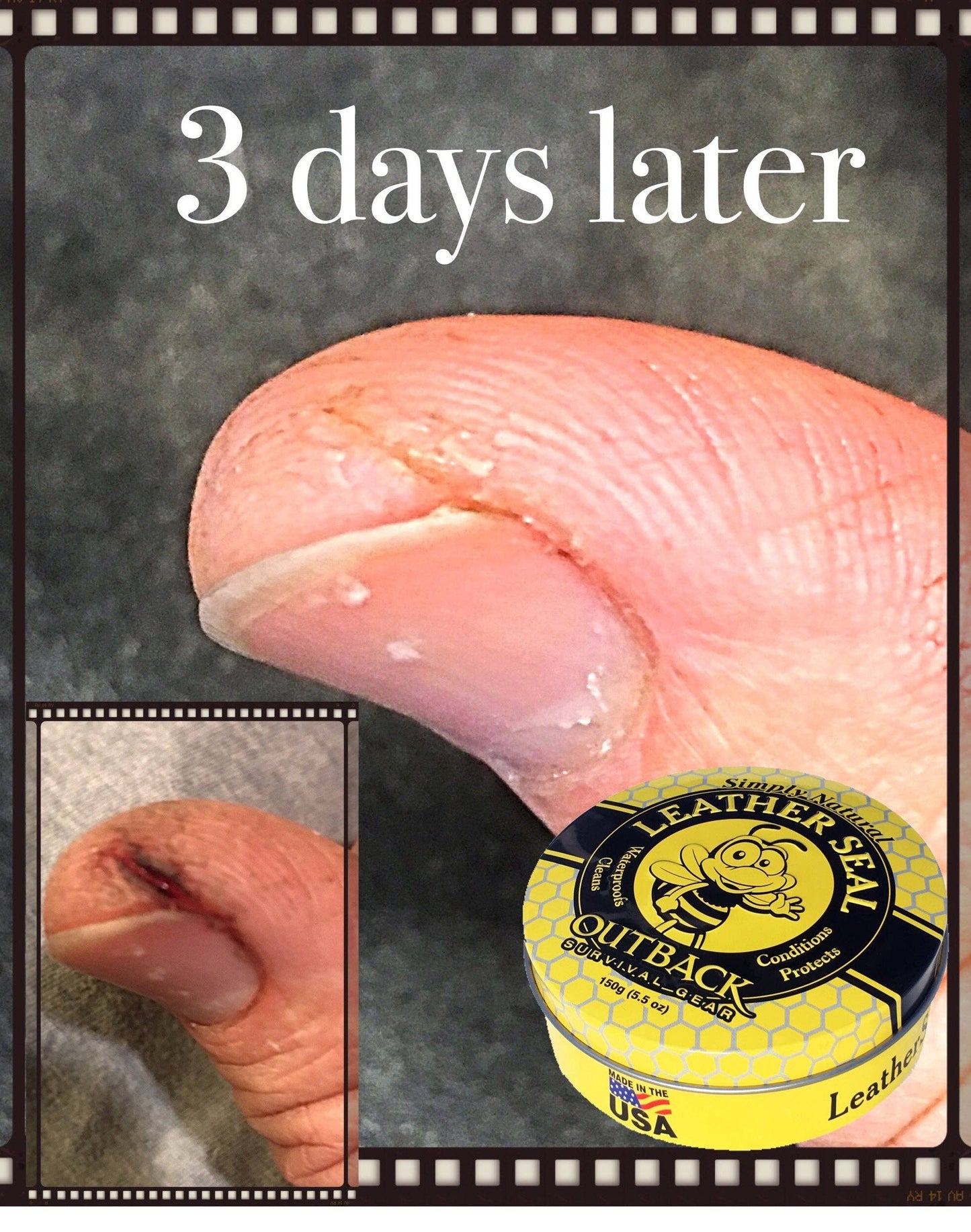 Outback Survival Gear 5.5oz Tin ~ Leather Seal Conditioner Moisturizer Protects