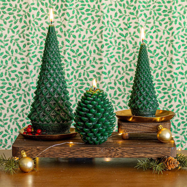 Accent Sculpted Tree Candle Forest Small