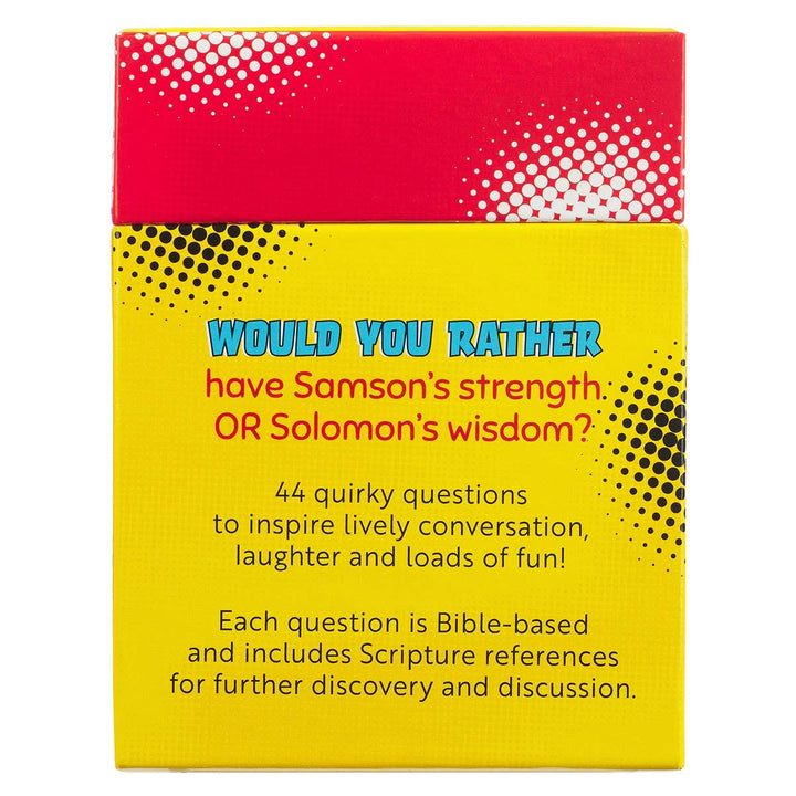 Conversation Starters for Families Would you Rather
