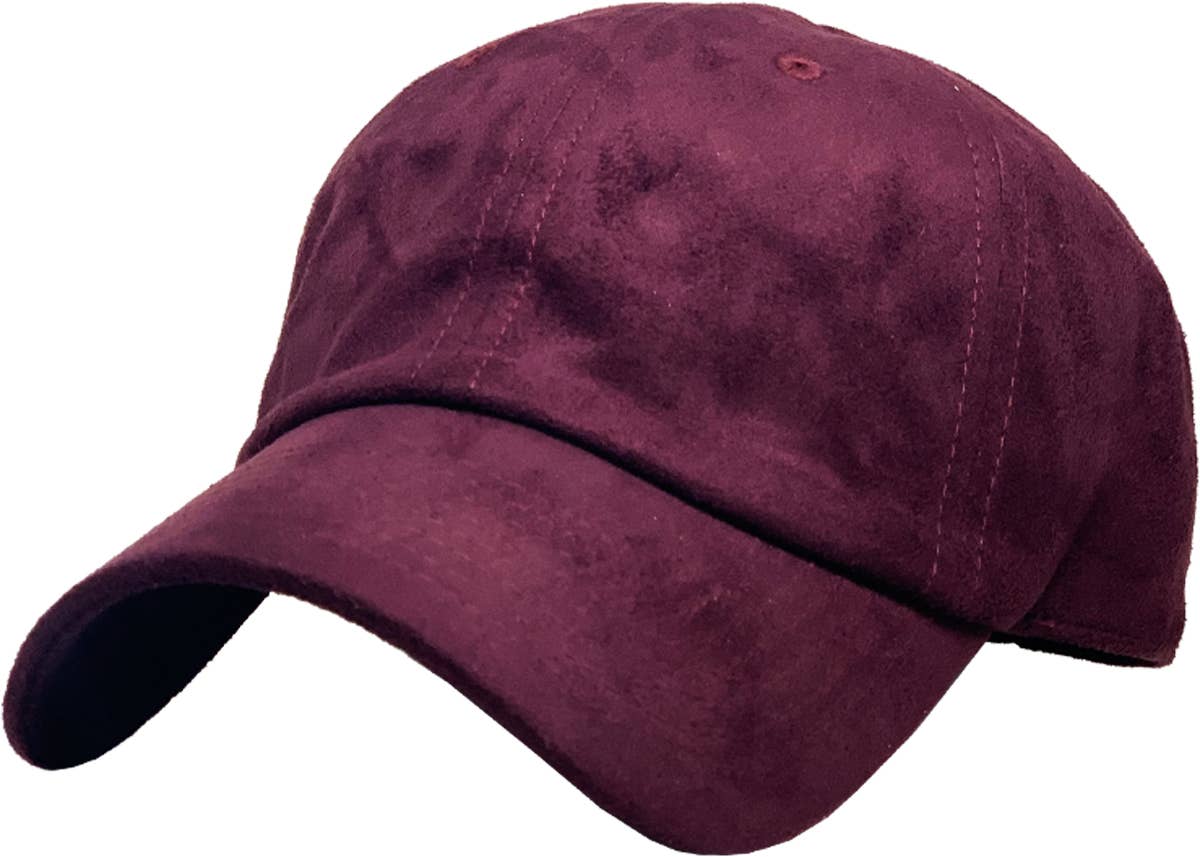 SUEDE BASEBALL CAP