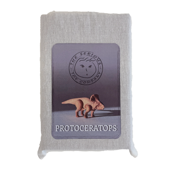 Wooden Protoceratops Dinosaur with Magnetic Joints