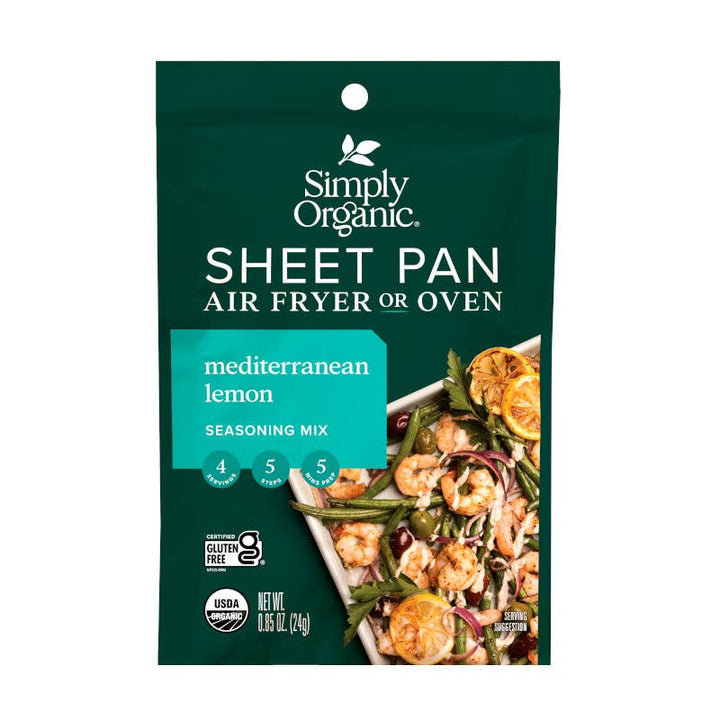 Simply Organic Sheet Pan Seasoning, Mediterranean Lemon