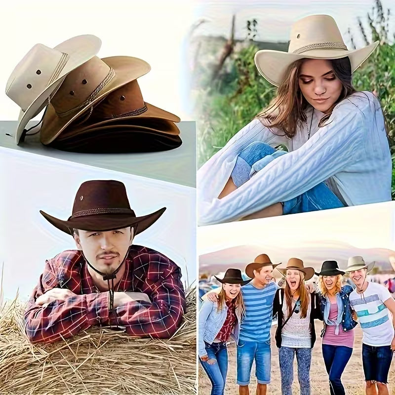 Cowboy Party Hats – Lightweight Polyester Western Hats