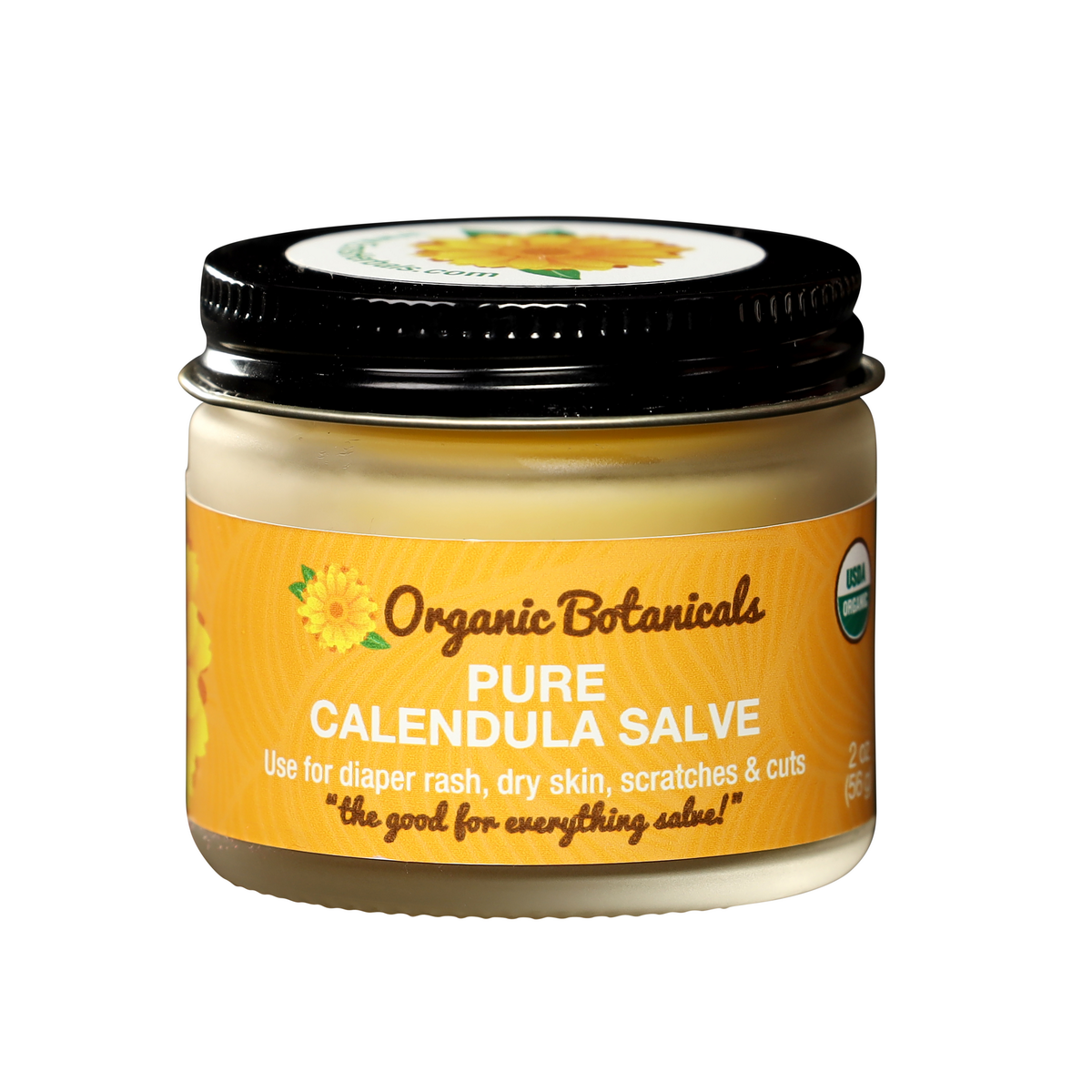 Pure Calendula Salve – Certified Organic Herbal Skin Balm for Dry & Sensitive Skin