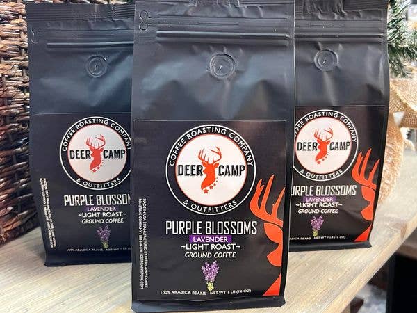 DEER CAMP® Coffee Purple Blossoms Lavender Light1 lb. Ground
