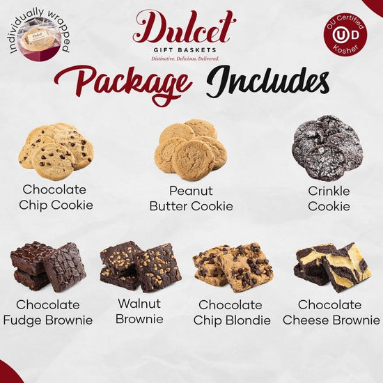 Festive Cookie and Brownie Gourmet Gift Box