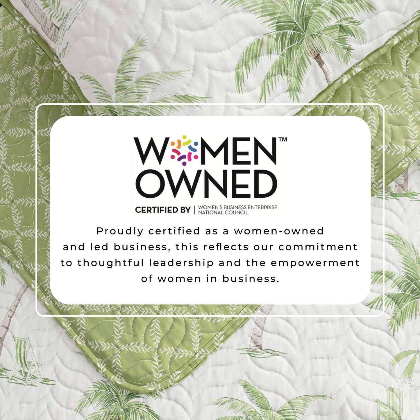 West Palm Trees Coastal Quilt Set - Coronado Collection