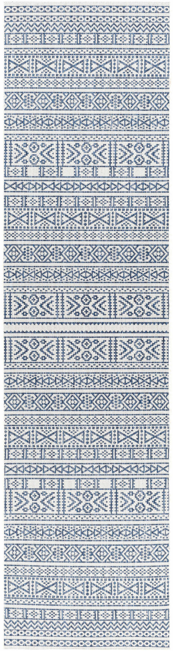 Freshwater White&Blue Outdoor Rug - Clearance