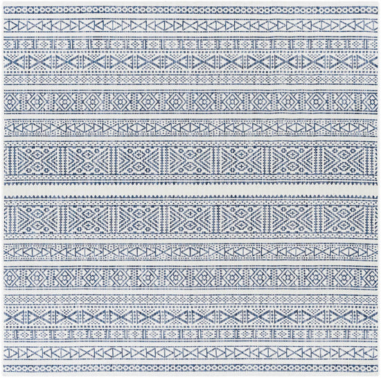 Freshwater White&Blue Outdoor Rug - Clearance