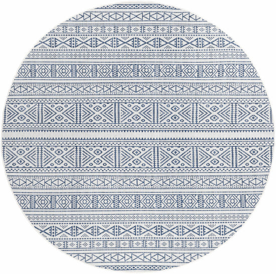 Freshwater White&Blue Outdoor Rug - Clearance