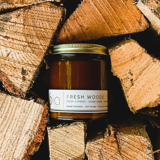 Fresh Woods Soy Blend Candle — Pine, Balsam, Fir & Cedar