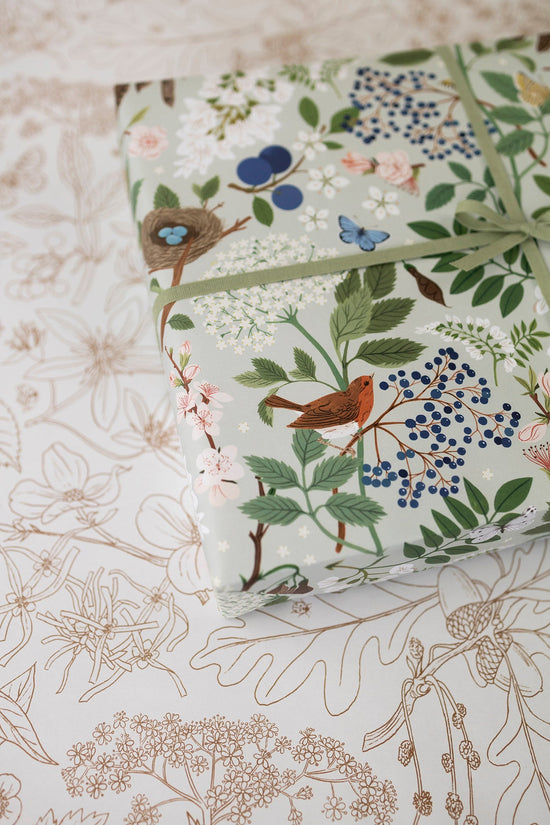 FLOWERING TREES | Double Sided Gift Wrap