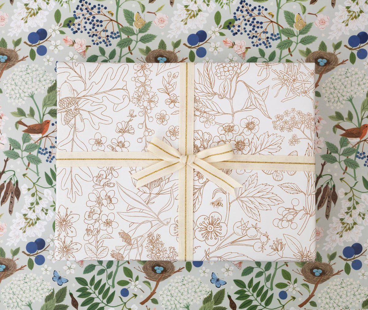 FLOWERING TREES | Double Sided Gift Wrap