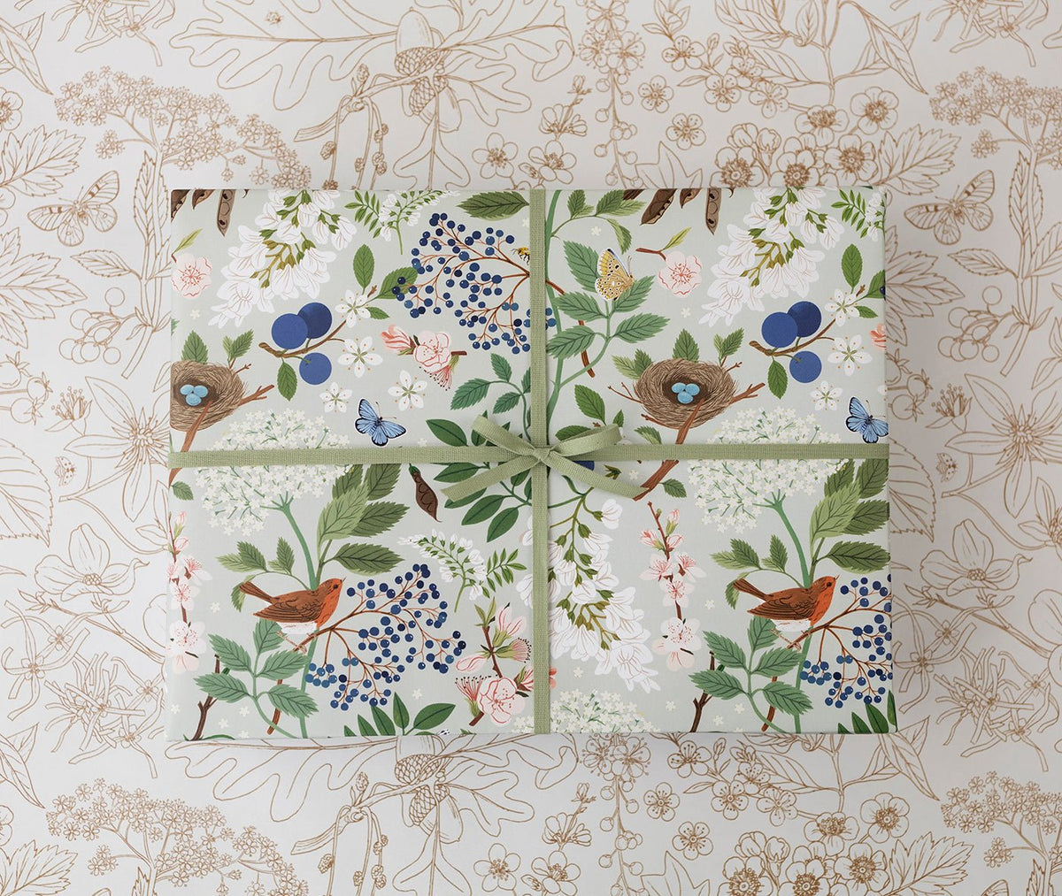 FLOWERING TREES | Double Sided Gift Wrap