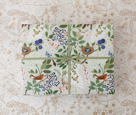 FLOWERING TREES | Double Sided Gift Wrap