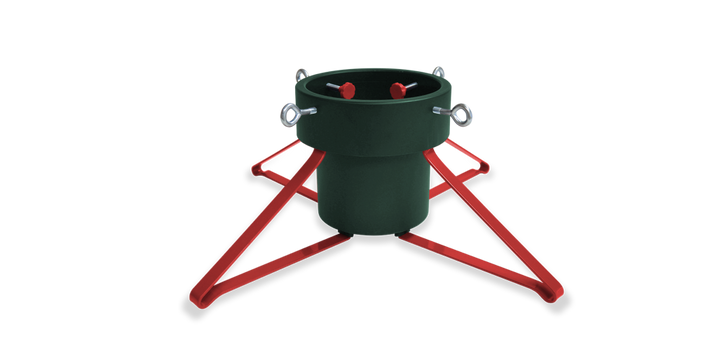 Trendy Christmas Tree Stand - Large - Green/Red, Christmas tree stand for festive holiday display from Cedar & Spice Gifts