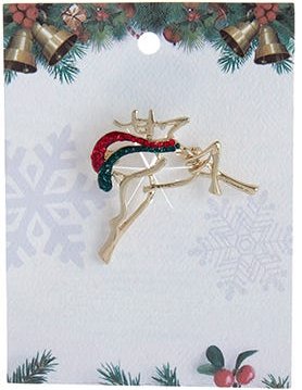 Enamel Finish Pin - Reindeer