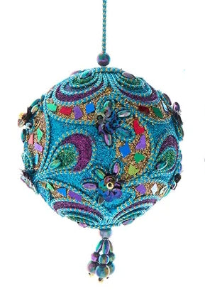 Peacock Ball Ornament