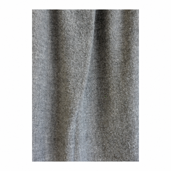 Handloomed Alpaca Bouclé Throw Blanket | Graphite | Made in Peru