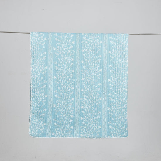 Blue Floral Quilt Set - Senna Collection