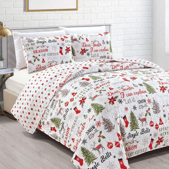Holiday Quilt Set - Carol Collection