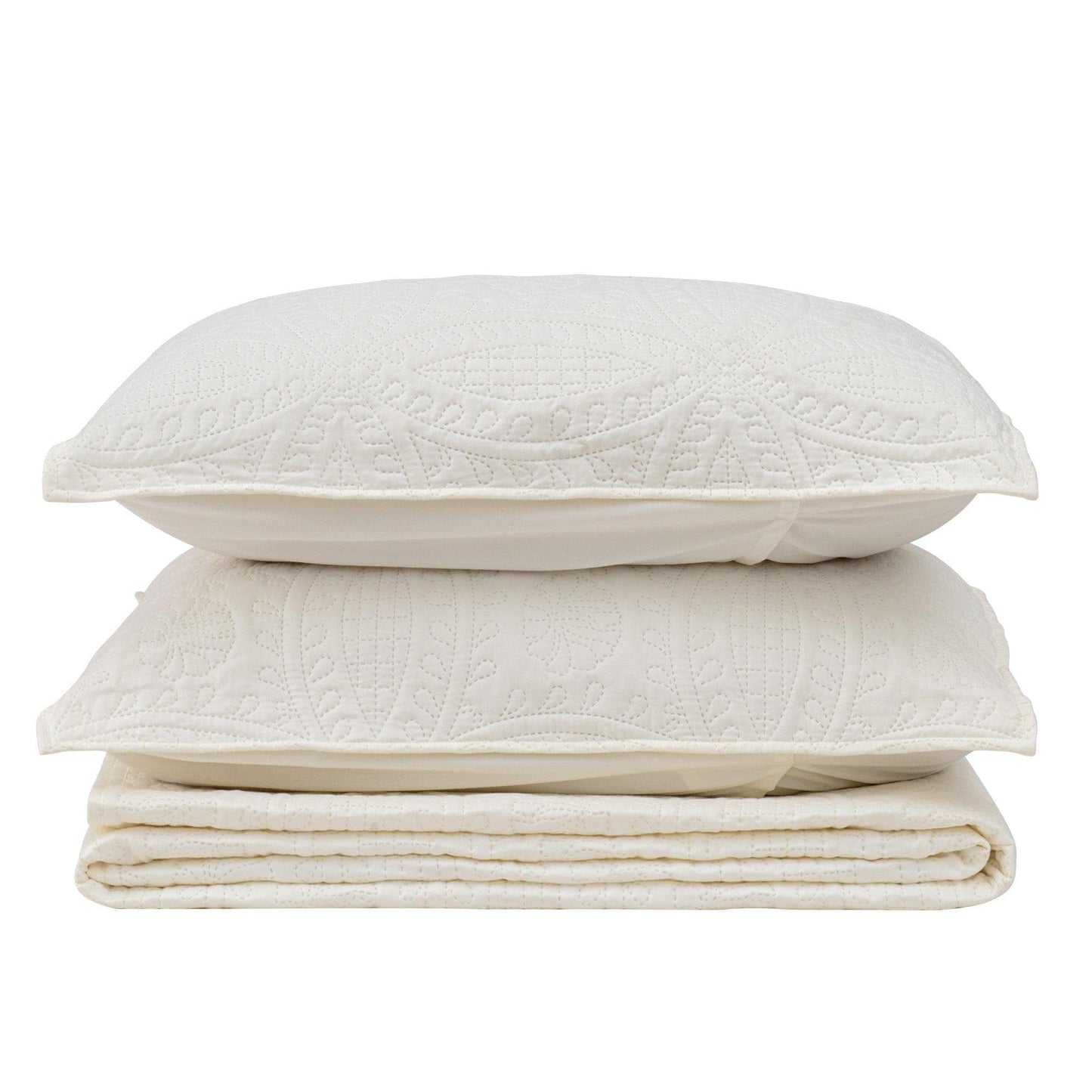 Oversized Medallion Quilt Set - Clara Collection