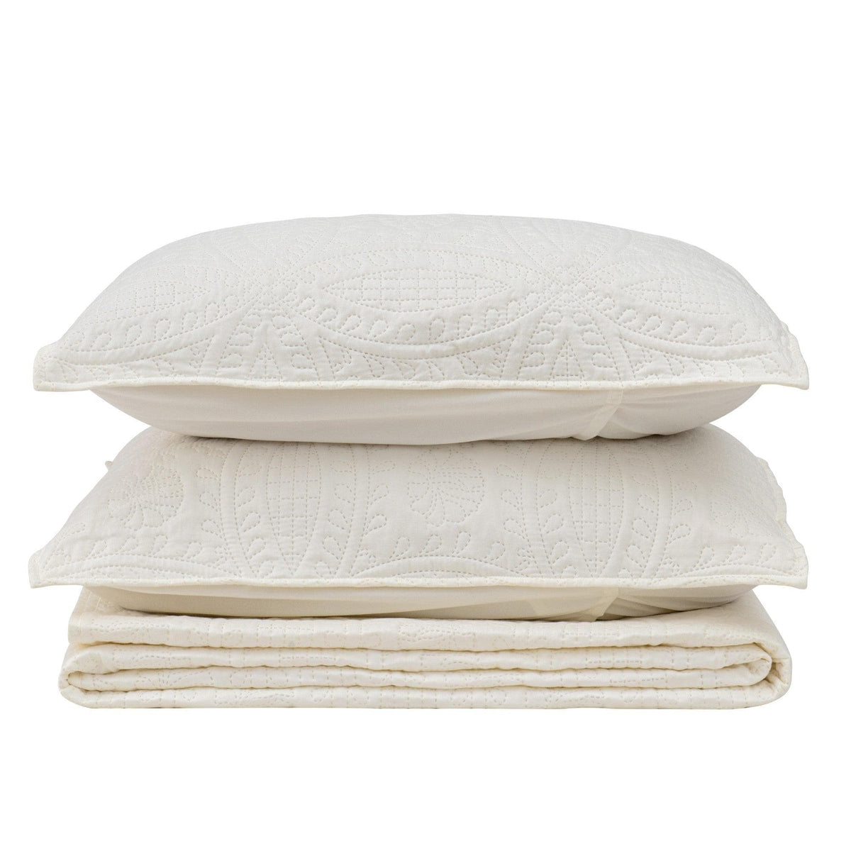 Oversized Medallion Quilt Set - Clara Collection