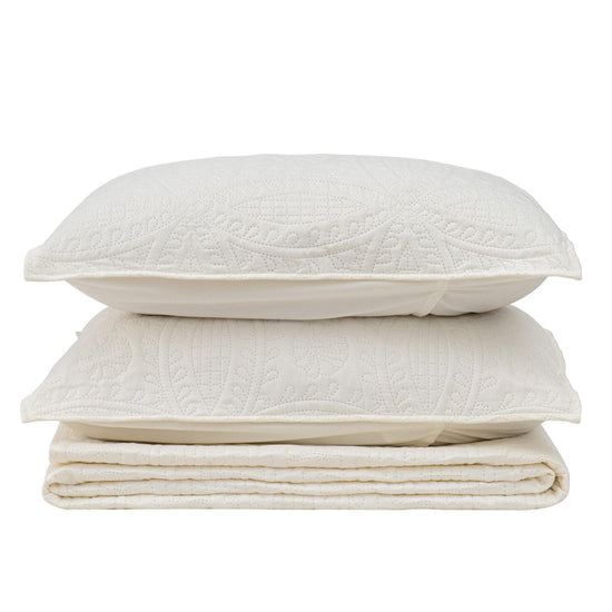 Oversized Medallion Quilt Set - Clara Collection