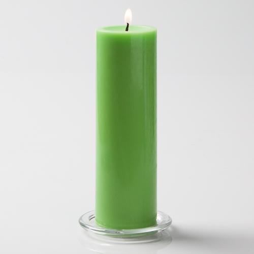 Pillar Candle 9in - Light Green