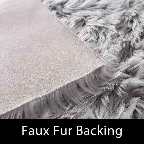 Thicken Faux Fur Rugs Plush Carpet area rug options of 4 colors 3 sizes