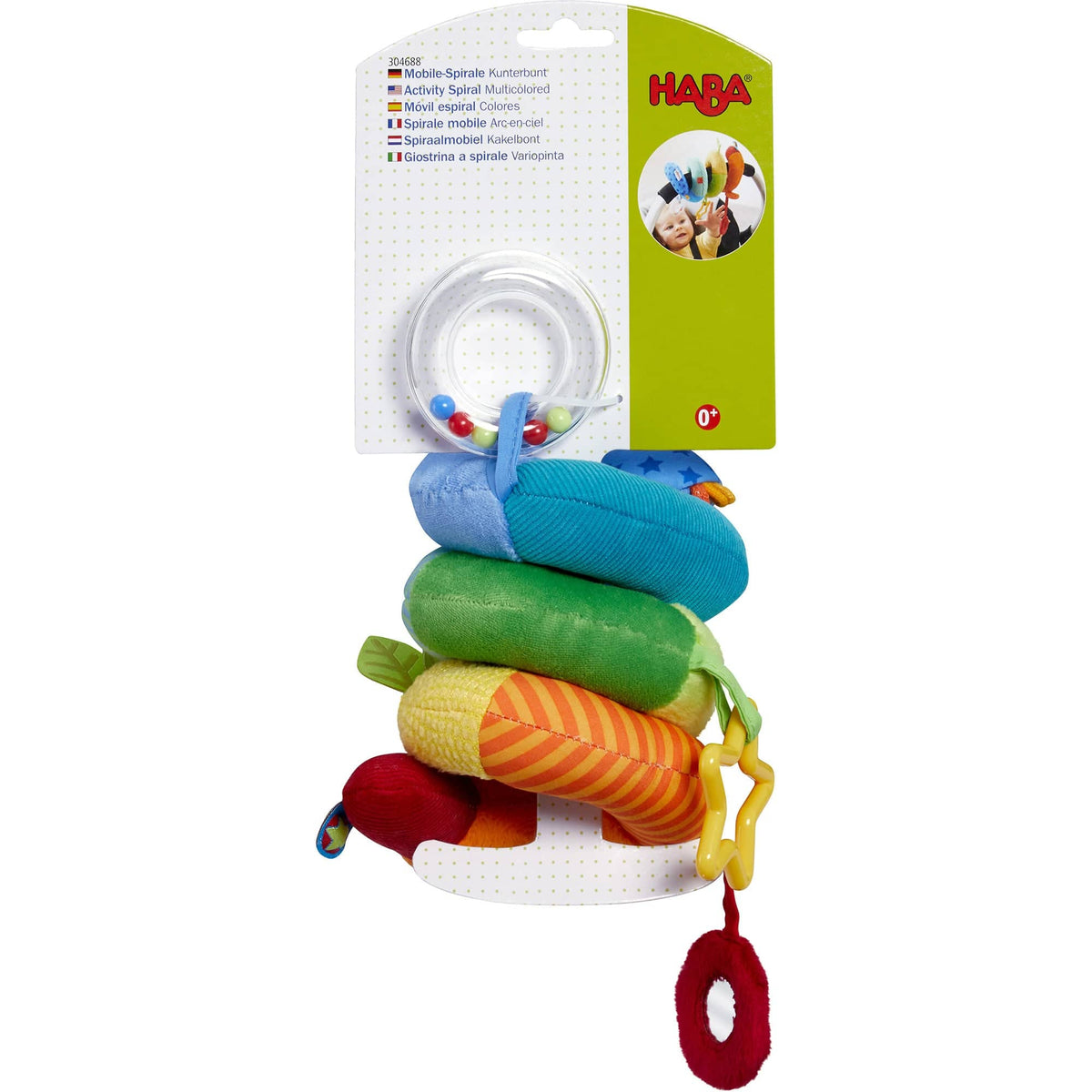 Rainbow Activity Spiral Stroller & Car Seat Toy