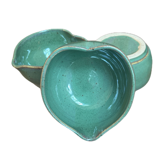 Handcrafted Heart-Shaped Matcha Bowl
