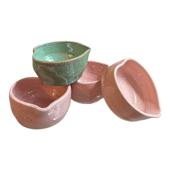 Handcrafted Heart-Shaped Matcha Bowl