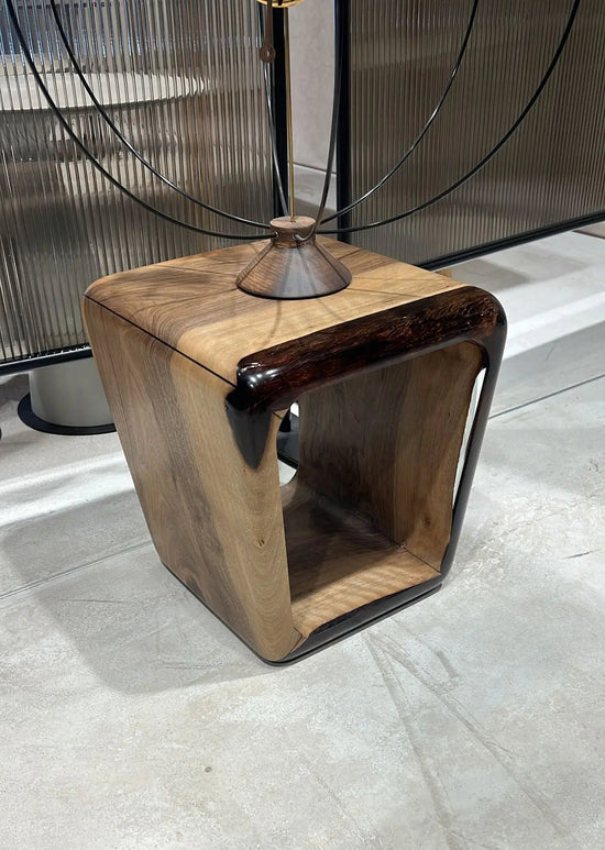 Resin Side Magazine Table Stool - Stylish Modern Wooden Furniture