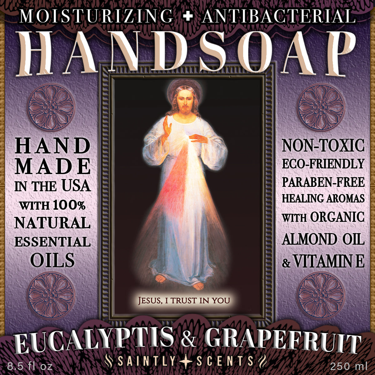 Divine Mercy Heavenly Handsoap - Eucalyptus and Grapefruit