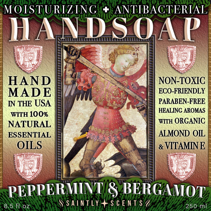 St. Michael Heavenly Handsoap - Peppermint and Bergamot