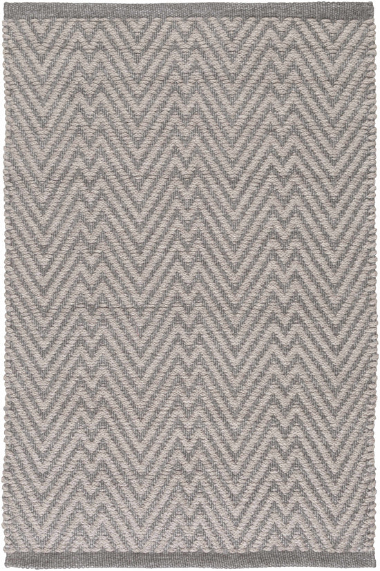 Herlong Charcoal Herringbone Outdoor Rug - Clearance