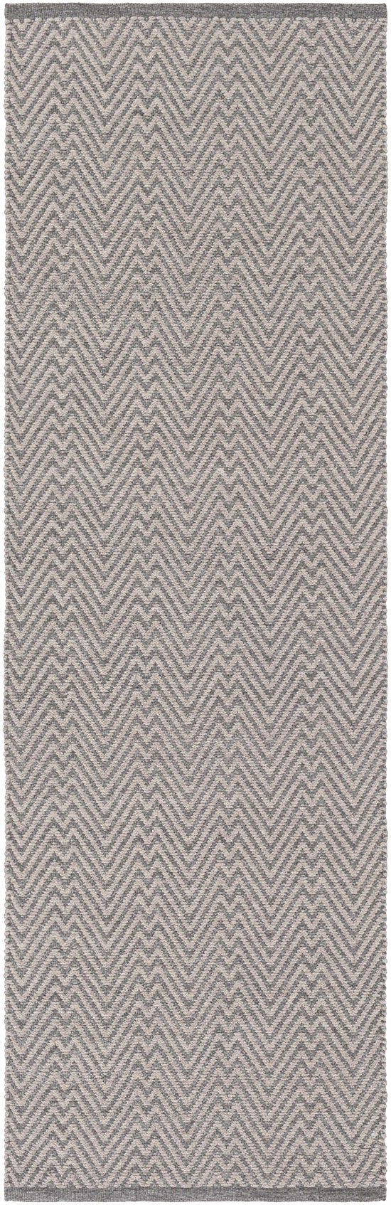 Herlong Charcoal Herringbone Outdoor Rug - Clearance