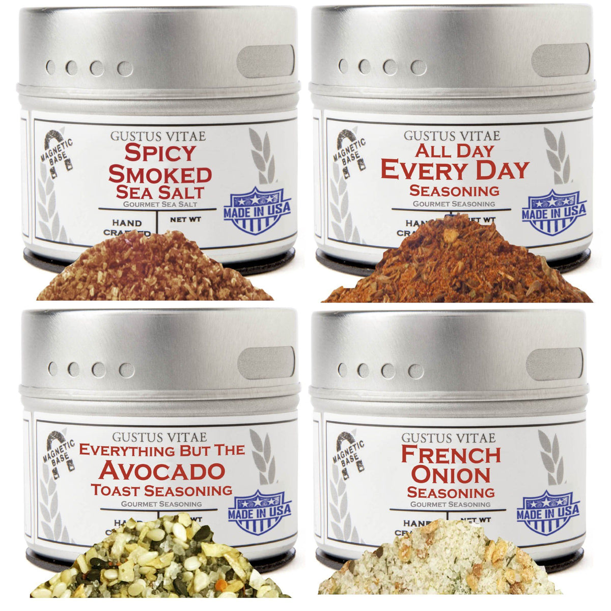 Small-Batch Bbq Seasoning Gift Set – Home Chef Flavor Kit – 4 Tins