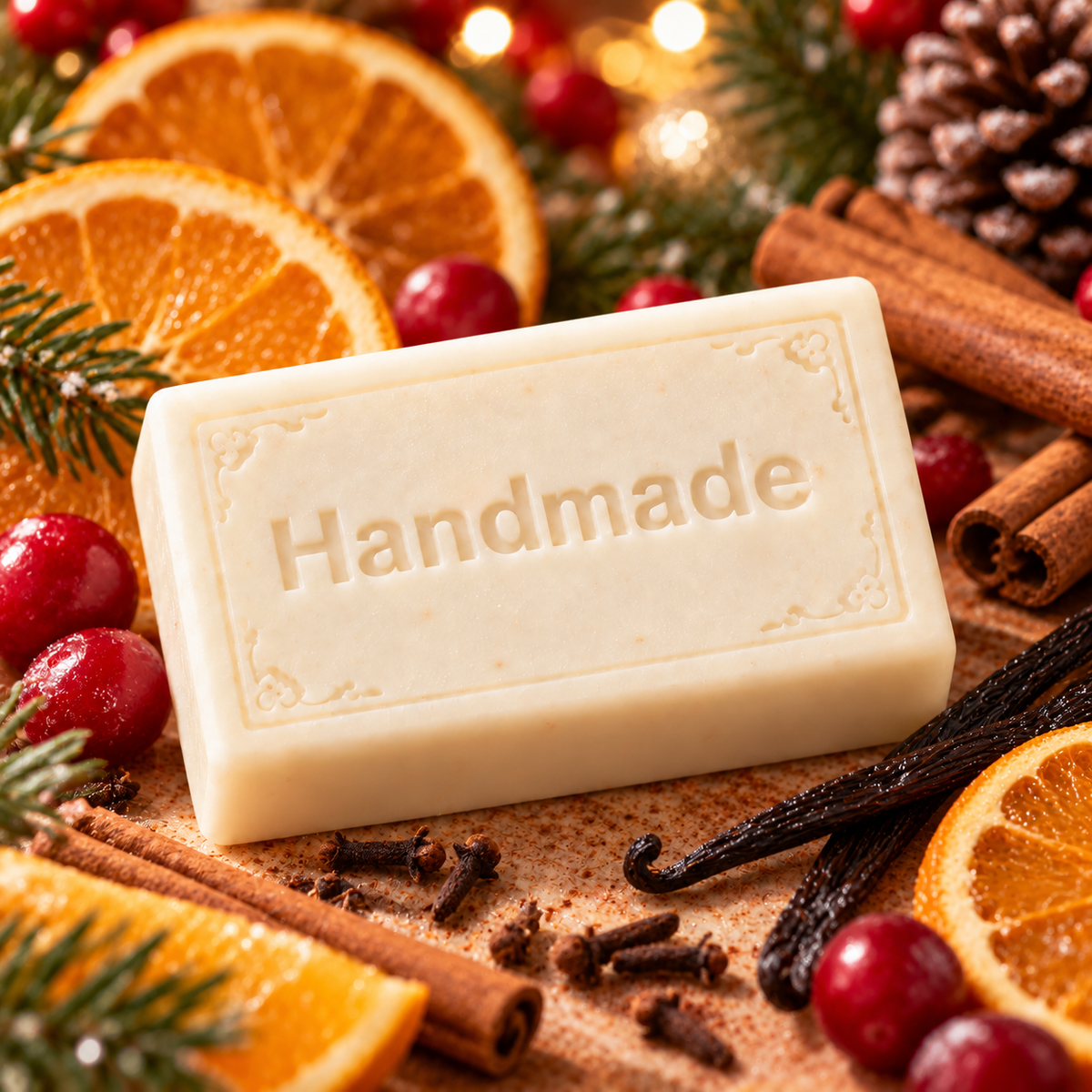 Smell of Christmas Shea Butter Soap | 4 oz Handmade Bar