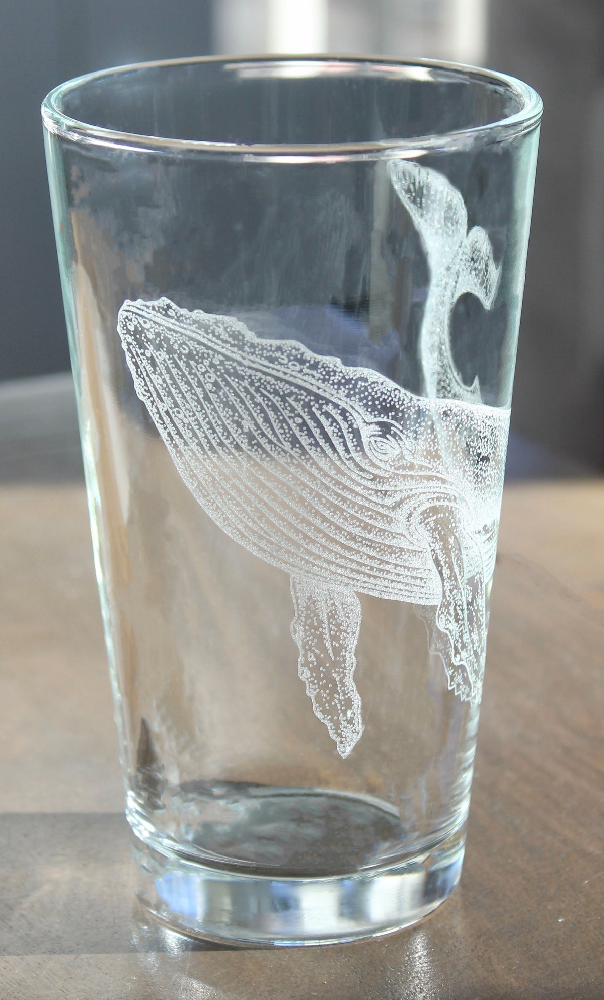Humpback Whale Laser Engraved Glasses - Ocean Creature Gift