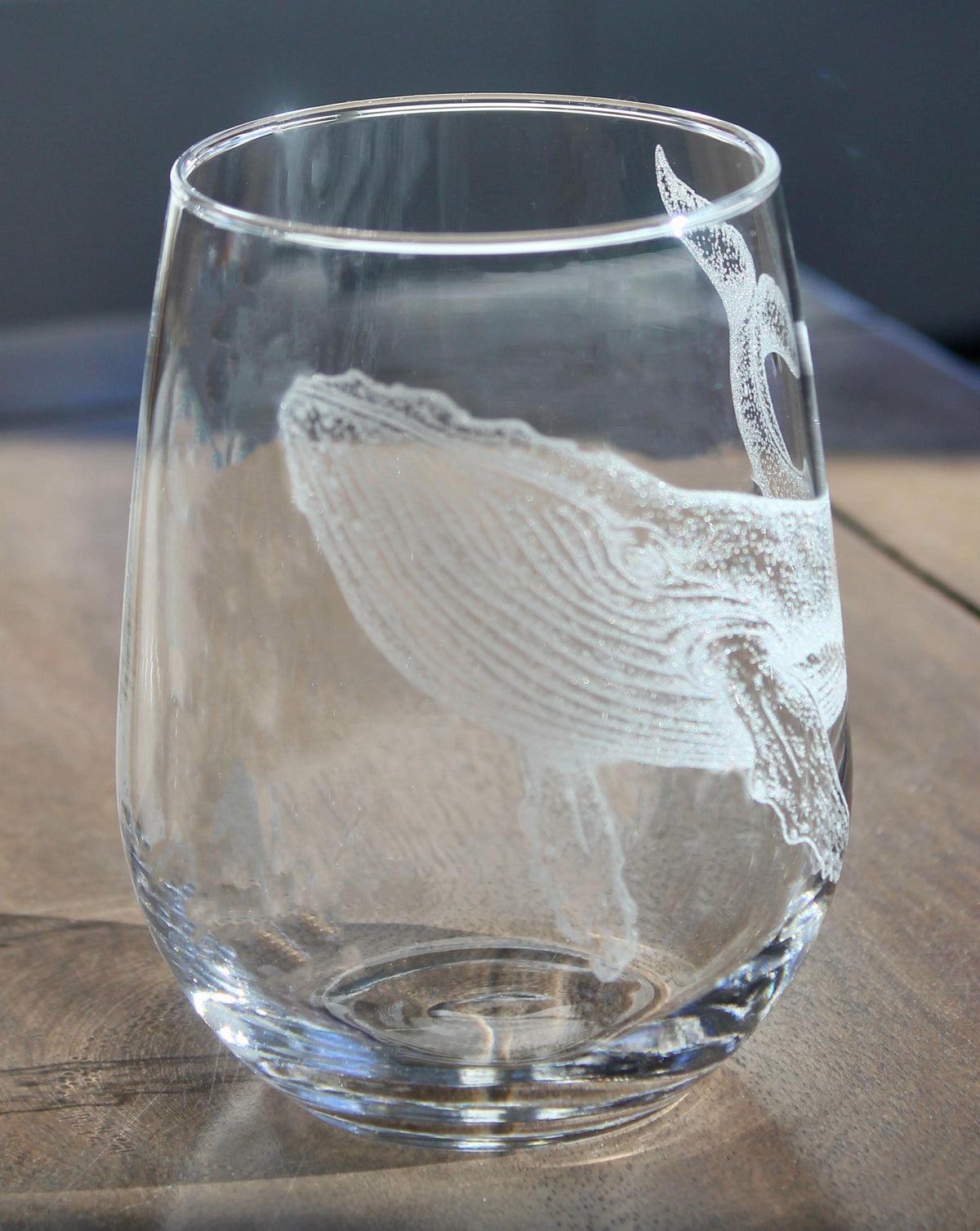 Humpback Whale Laser Engraved Glasses - Ocean Creature Gift