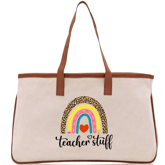 Teacher Stuff Tote Bag Teacher Bag Teacher Gift Teacher Retirement Gift Best Teacher Gifts Teacher Appreciation Gift Teacher Strong Tote Bag