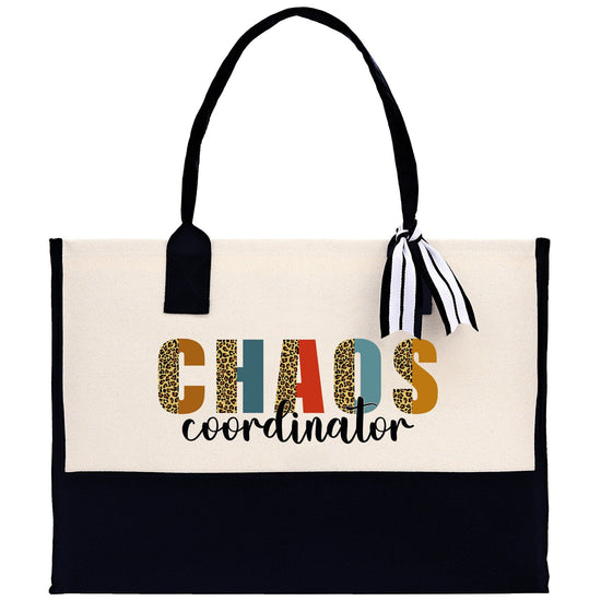 Chaos Coordinator Cotton Canvas Tote Bag Teacher Birthday Tote Bag Teacher Retirement Gift Administrative Professionals Day Gift